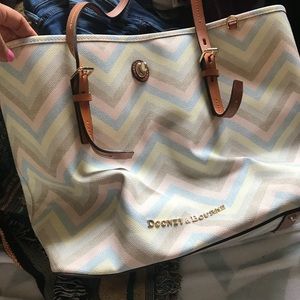 Striped Dooney & Bourke Tote ... slightly used
